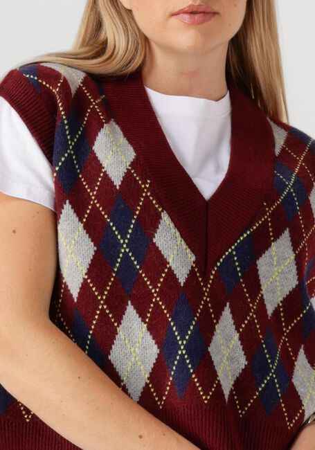 CO'COUTURE ROW CHECK VEST - large