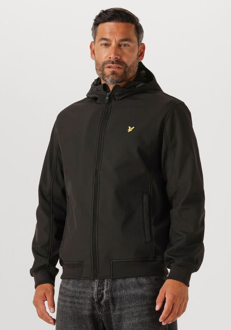 Zwarte LYLE & SCOTT Jack FLEECE BACK SOFTSHELL - large