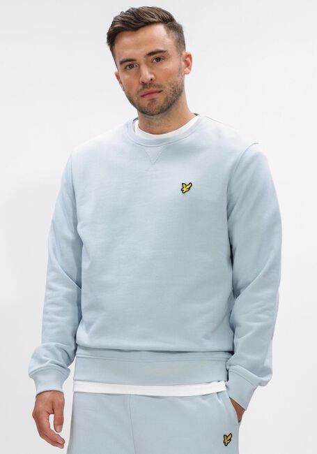 Lichtblauwe LYLE & SCOTT Sweater CREW NECK SWEATSHIRT - large