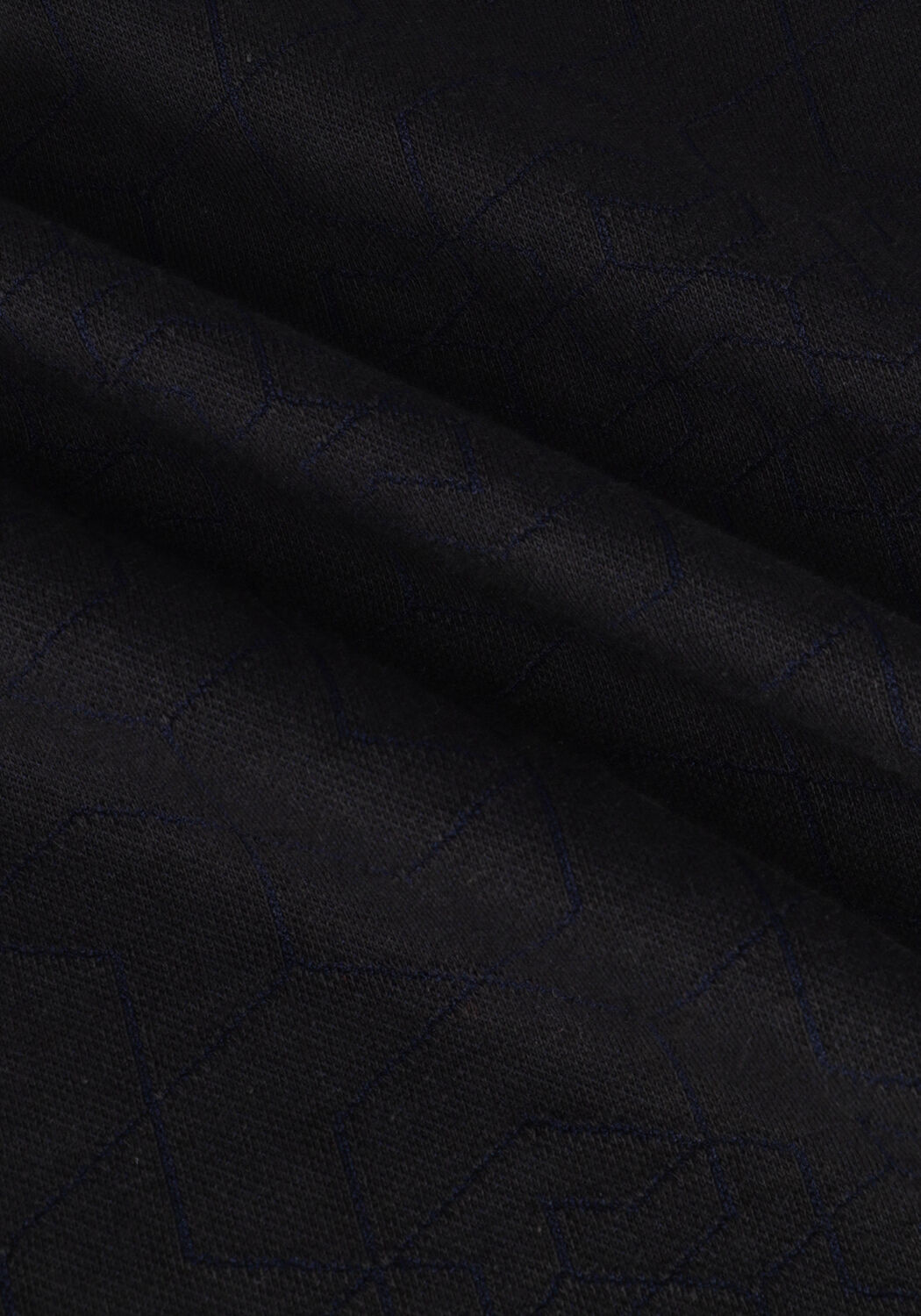 Zwarte PME LEGEND Polo LONG SLEEVE POLO JACQUARD JERSEY - large