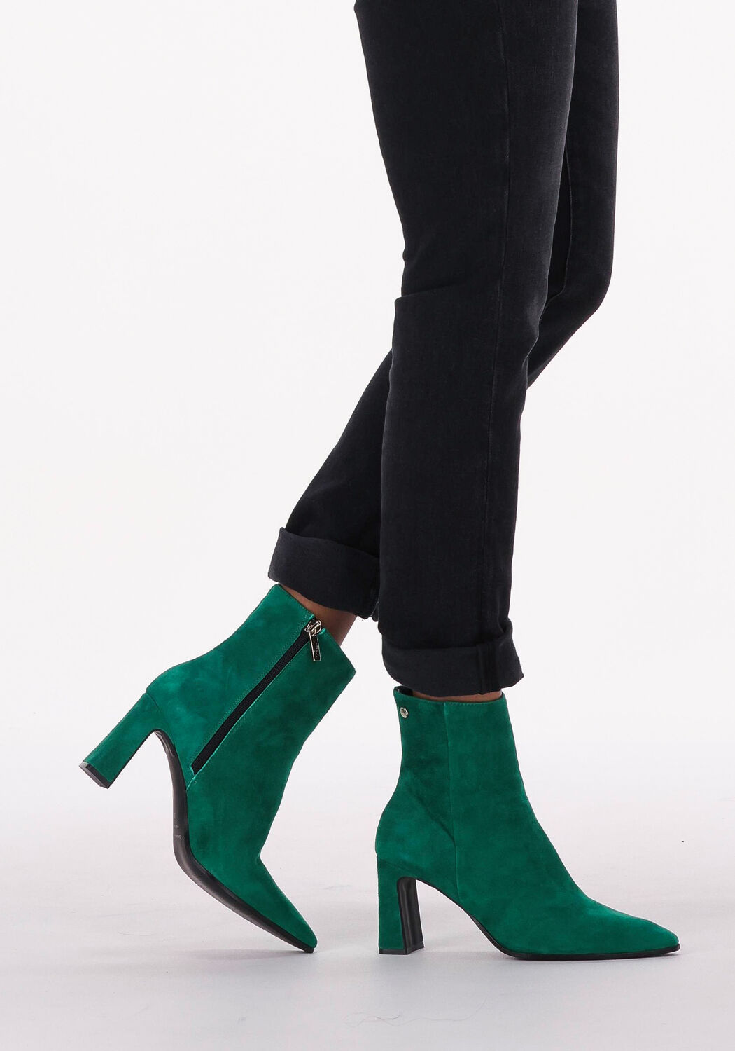 Groene shop enkellaarsjes sale