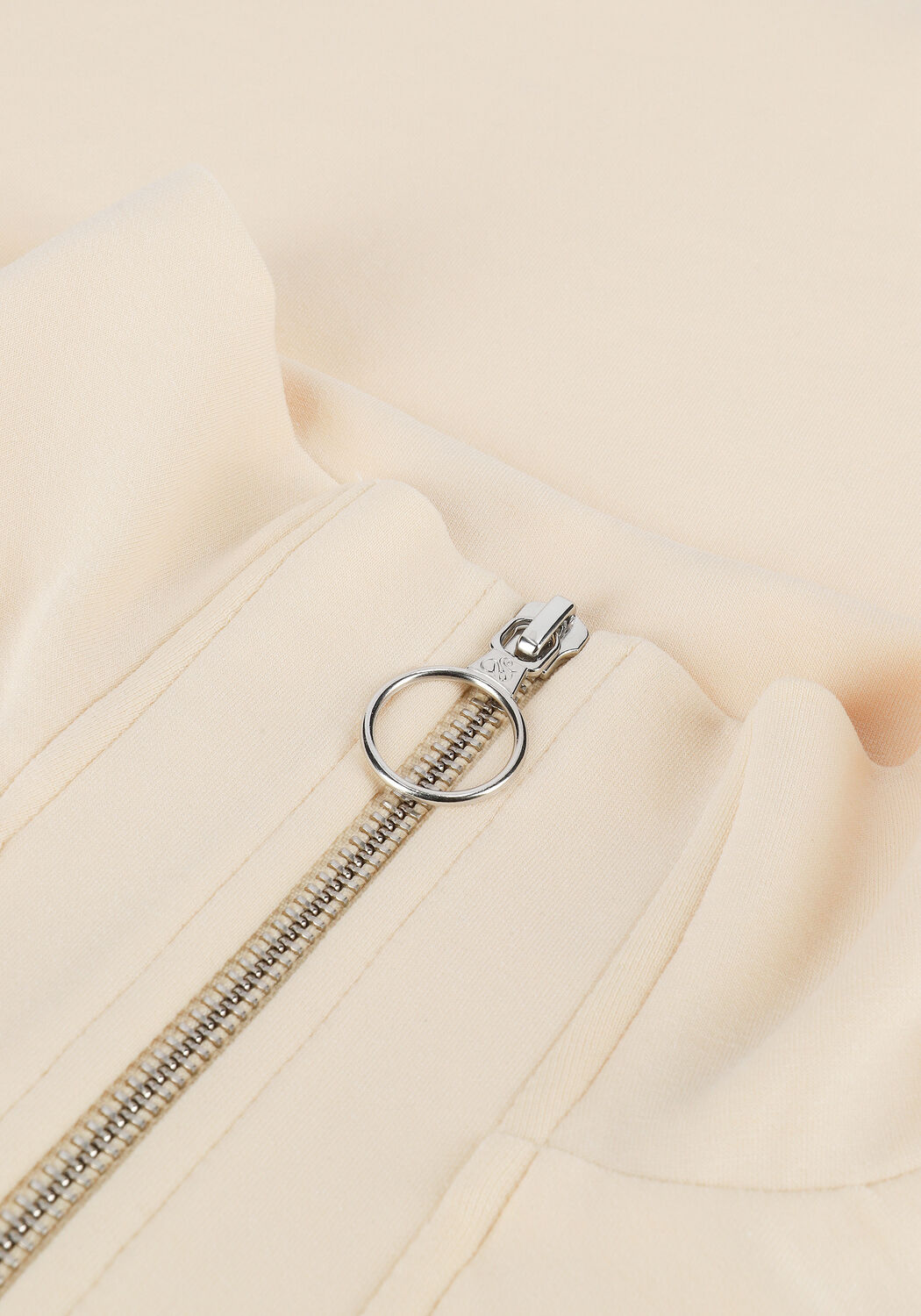 Ecru SCOTCH & SODA Sweater ZIP ANORAK SWEATSHIRT IN TENCE - large