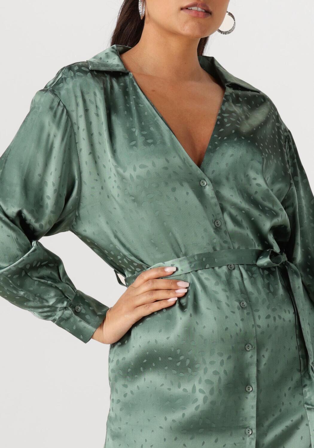 ANOTHER LABEL Dames Jurken Noel Dress L s Groen