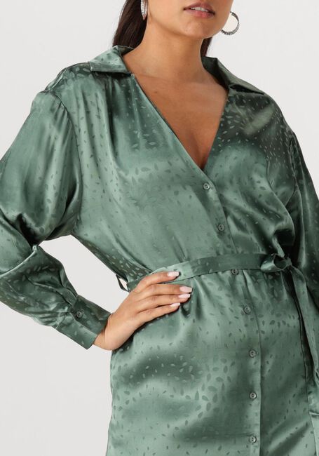 Groene ANOTHER LABEL Midi jurk NOEL DRESS L/S - large