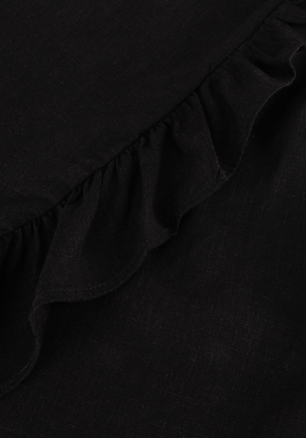 Zwarte OBJECT Midi jurk OBJAMMIE S/S WRAP LONG DRESS - large