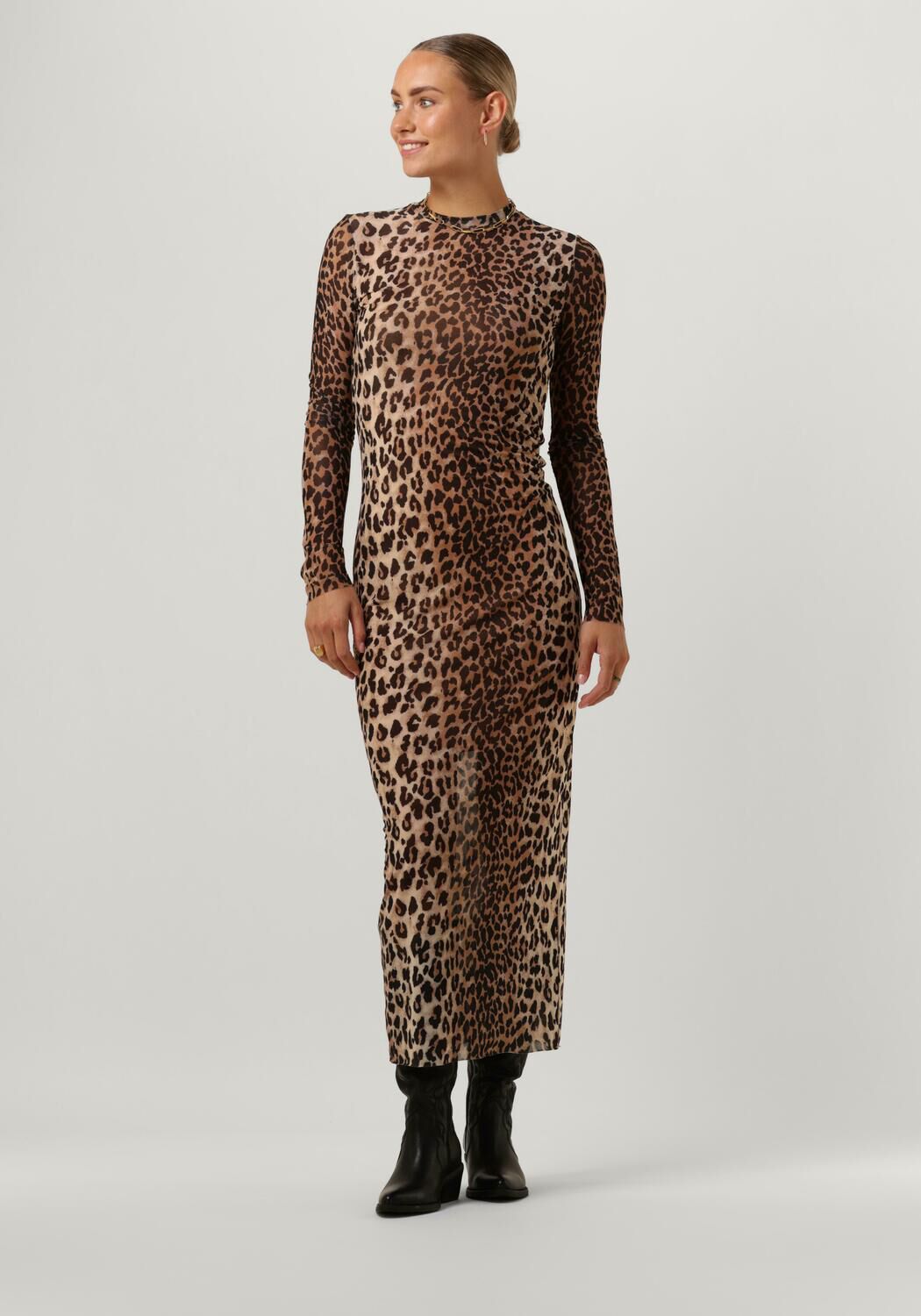 CATWALK JUNKIE Dames Jurken Dr Feline Leopard