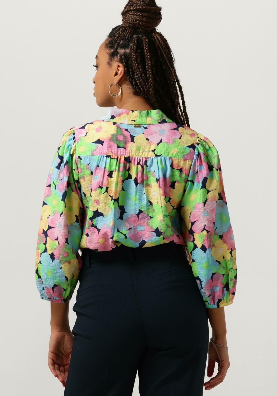 POM AMSTERDAM Dames Blouses Cherry Blossom Blouse Roest