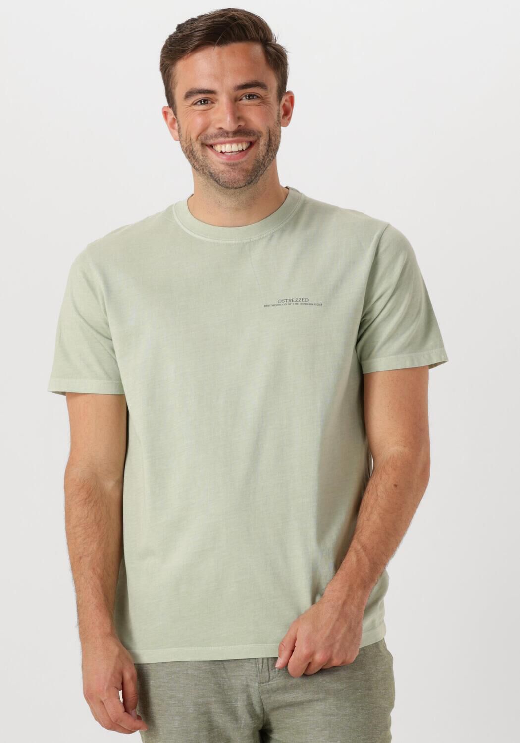 DSTREZZED Heren Polo's & T-shirts Nickolas Graphic Tee Mint