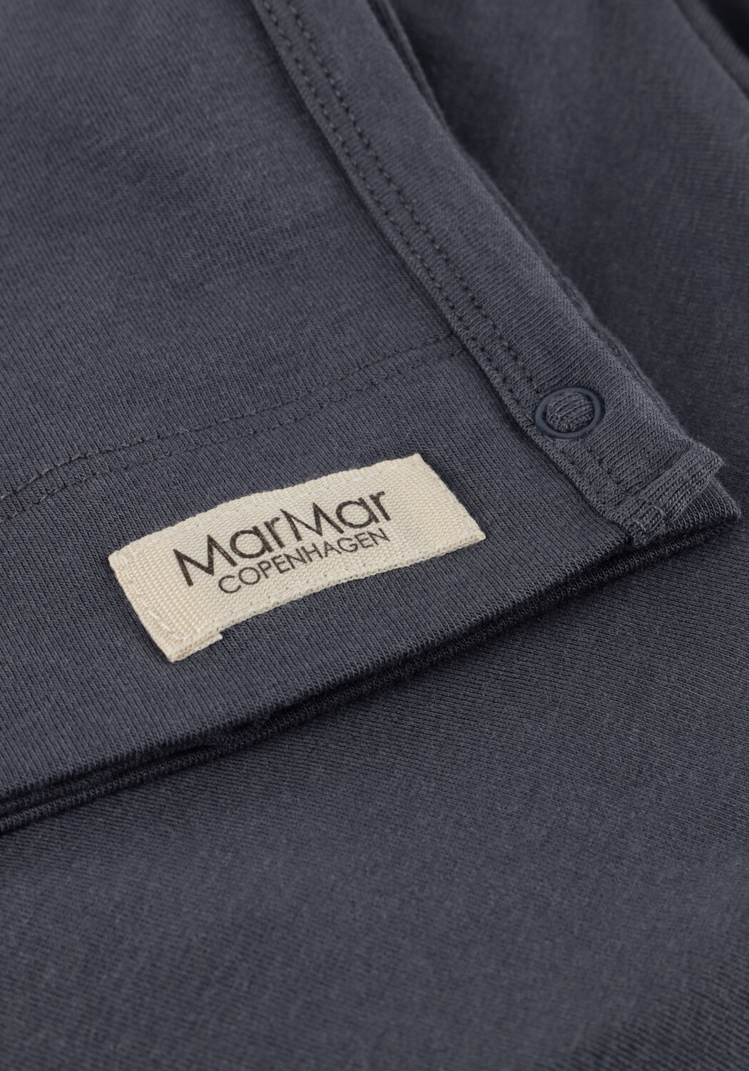 Donkergrijze MARMAR COPENHAGEN T-shirt TUT WRAP LS - large