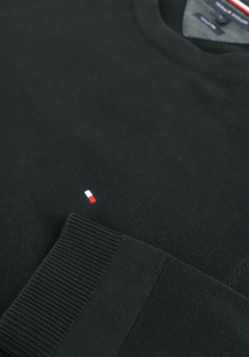 Zwarte TOMMY HILFIGER Trui CORE COTTON-SILK VNECK - large