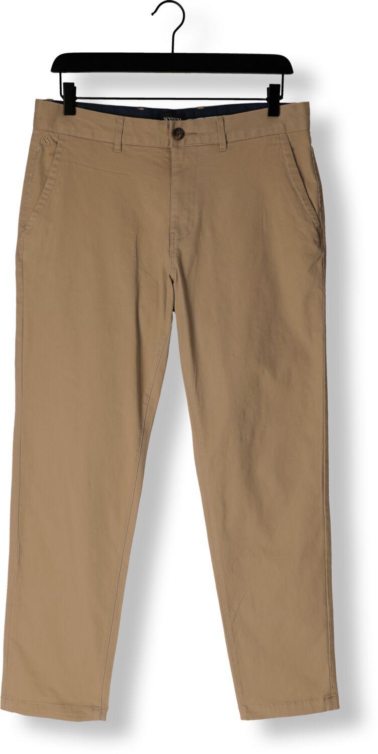 SCOTCH & SODA Heren Broeken Stuart Stretch Cotton Chino Zand