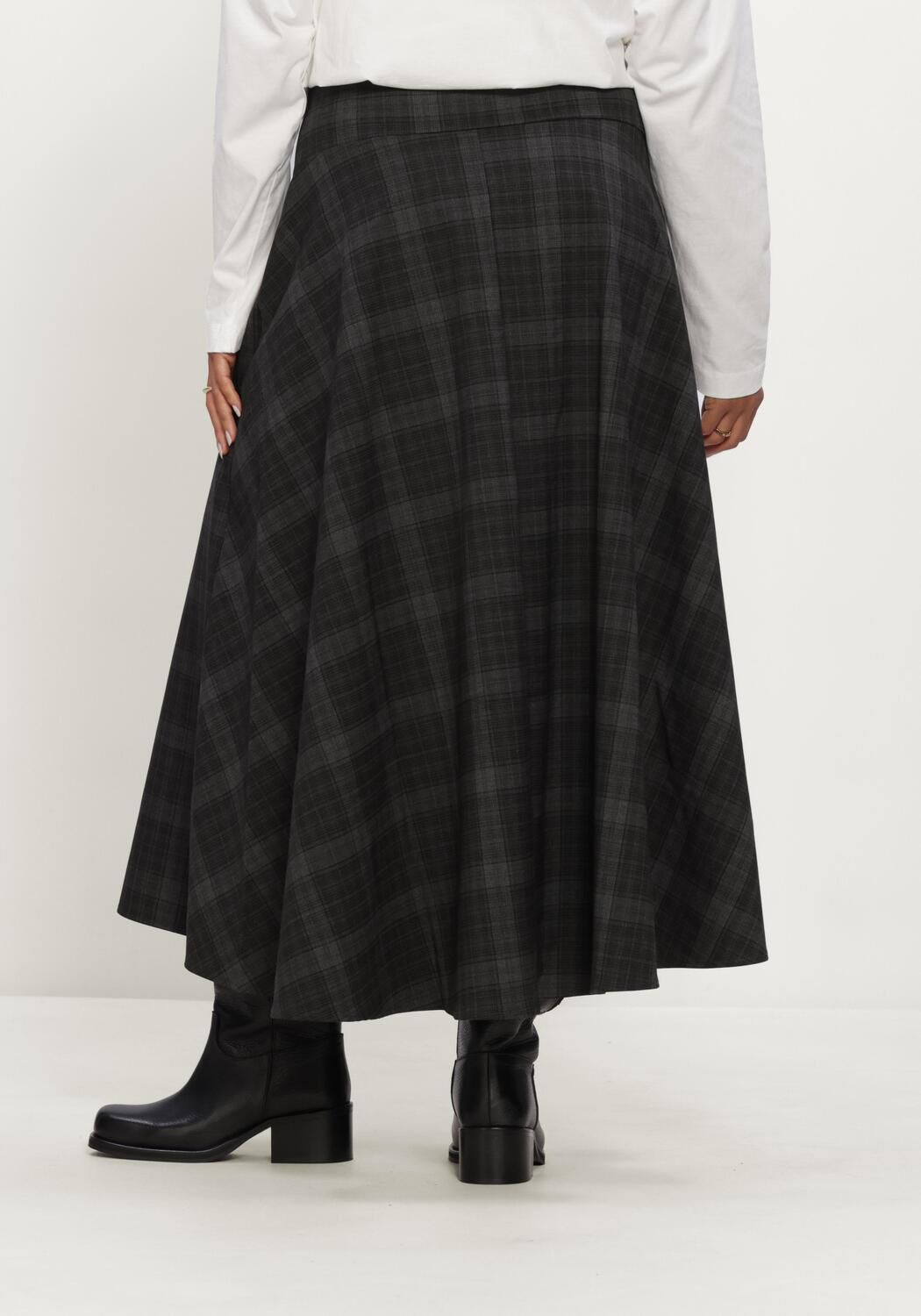 Grijze OBJECT Midirok OBJDIENA HW LONG SKIRT - large