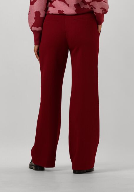 Rode POM AMSTERDAM Pantalon WIDE LEG BURGUNDY RED - large