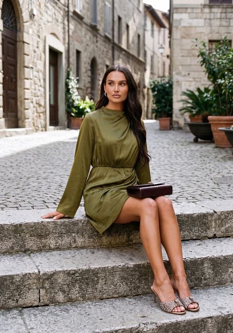 Groene Y.A.S. Maxi jurk YASBISTA LS DRESS - large