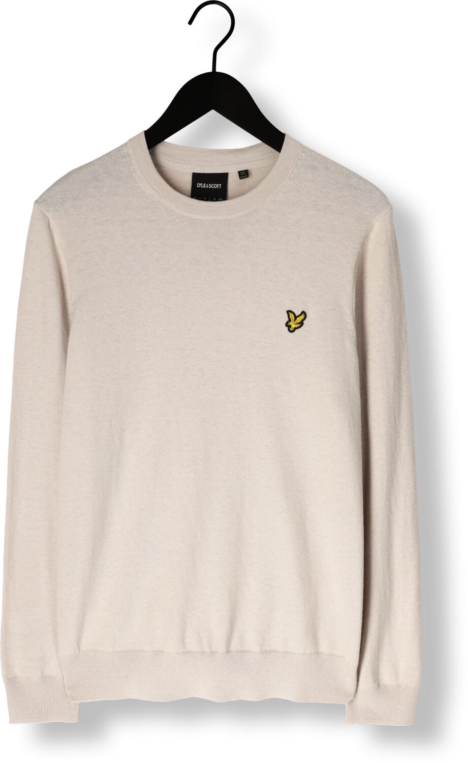Lyle & Scott Heren Truien & Vesten Cotton Merino Crew Neck Jumper - Beige, foto 2