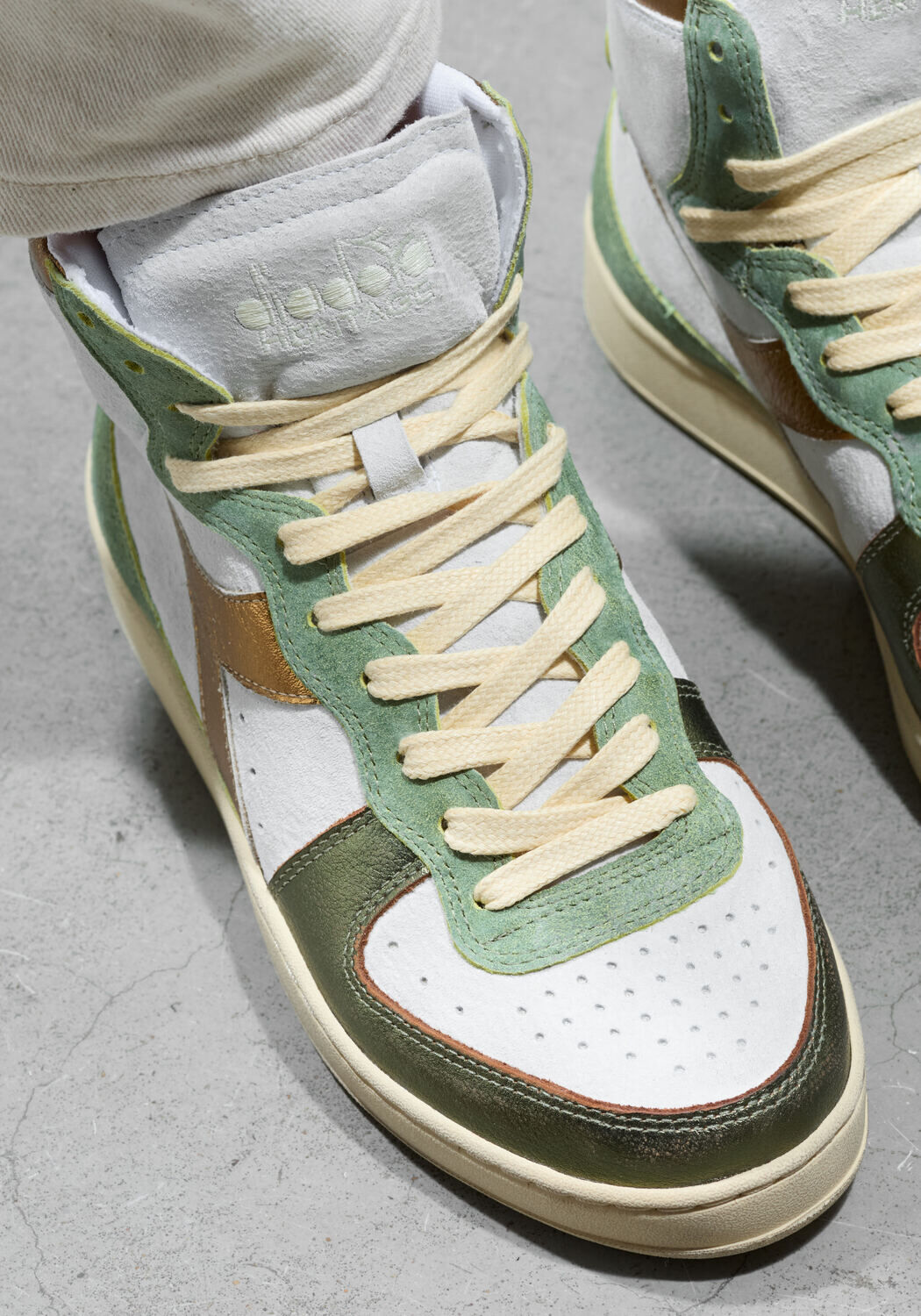 Groene DIADORA Hoge sneakers MET MID BASKET SNEAKER - large