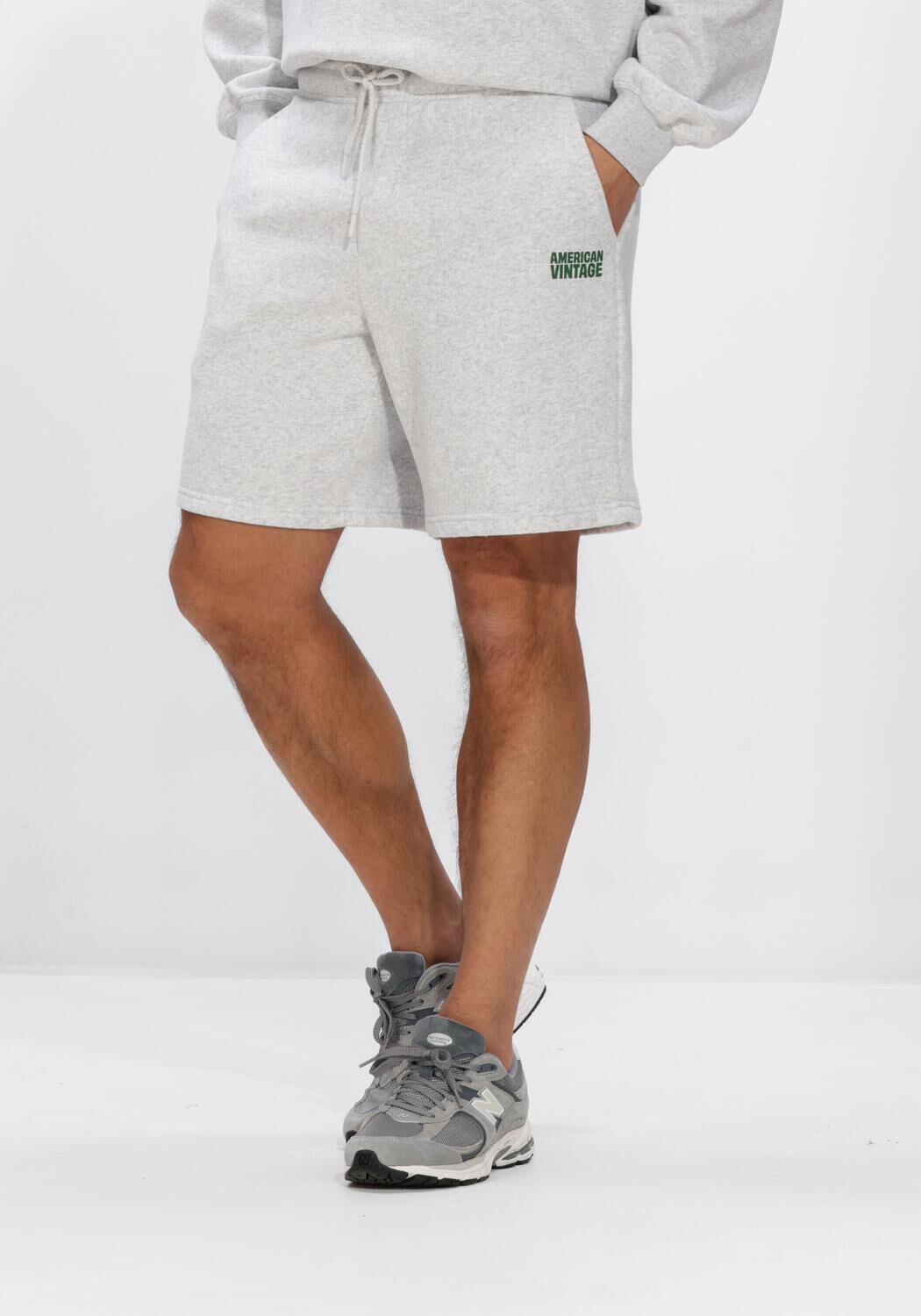 AMERICAN VINTAGE Heren Broeken Baptown Short Lichtgrijs