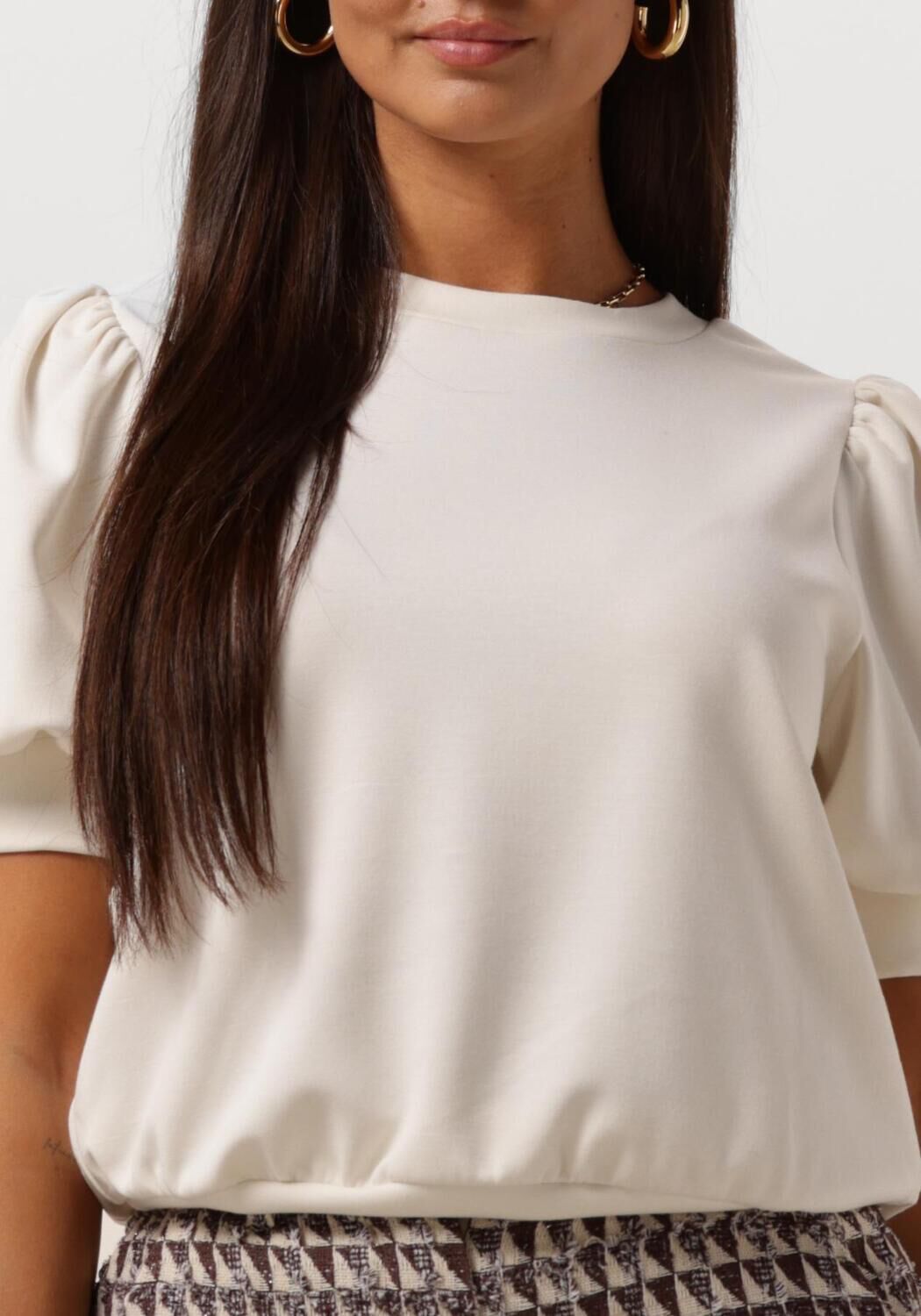 MINUS Dames Tops & T-shirts Livana T-shirt Gebroken Wit