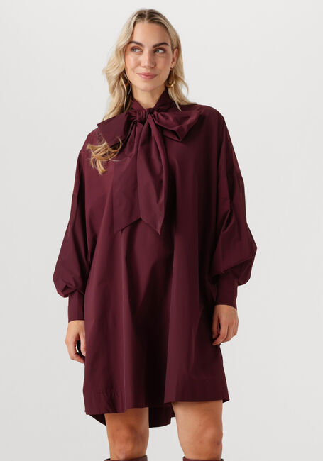 Bordeaux OMODA ATELIER Mini jurk OM-ROYAL DRESS - large