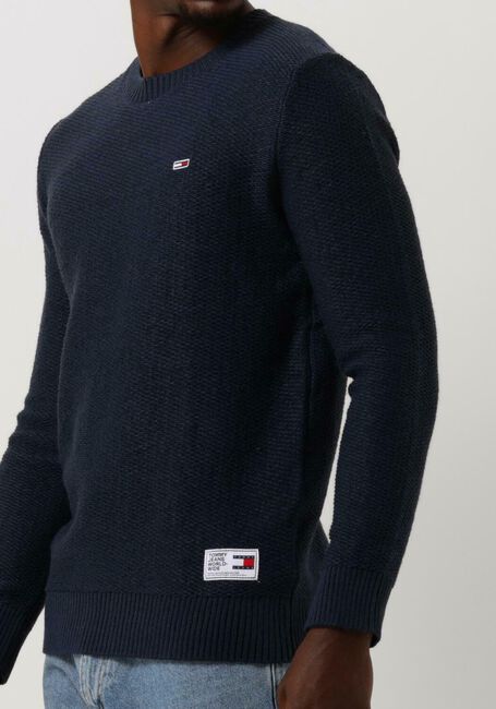 Grijze TOMMY JEANS Trui TJM REGULAR STRUCTURED SWEATER - large