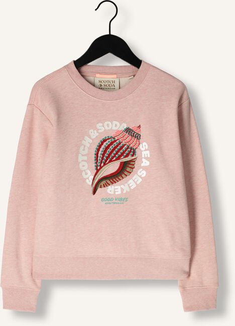 Lichtroze SCOTCH & SODA Sweater DETAILED ARTWORK MELANGE SWEATSHIRT Lichtroze SCOTCH & SODA Sweater DETAILED ARTWORK MELANGE SWEATSHIRT - large