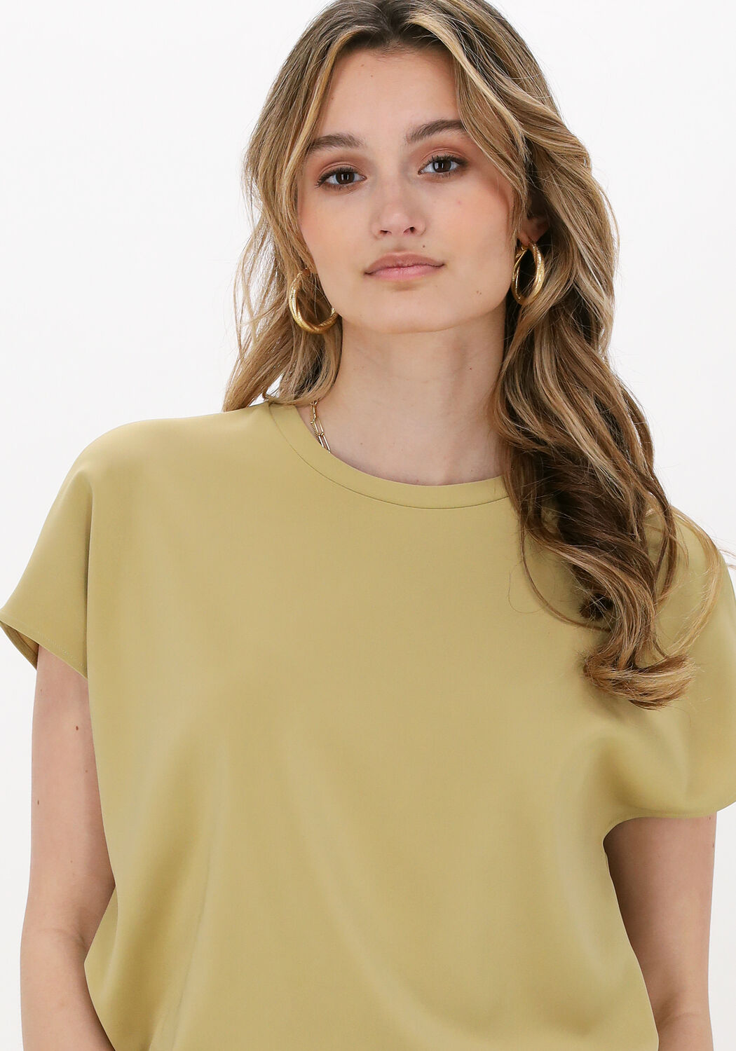 gouden vanilia t shirt crepe layer