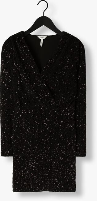 Zwarte OBJECT Mini jurk OBJTULUA L/S SHORT DRESS - large