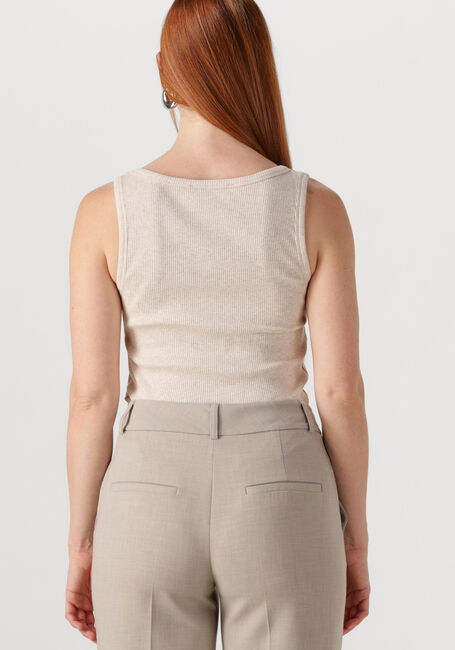 Beige SELECTED FEMME Top SLFANNA U-NECK TANK TOP - large