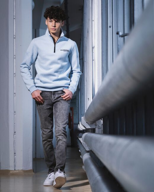 Lichtblauwe RELLIX Sweater SWEATER RELLIX ZIP - large