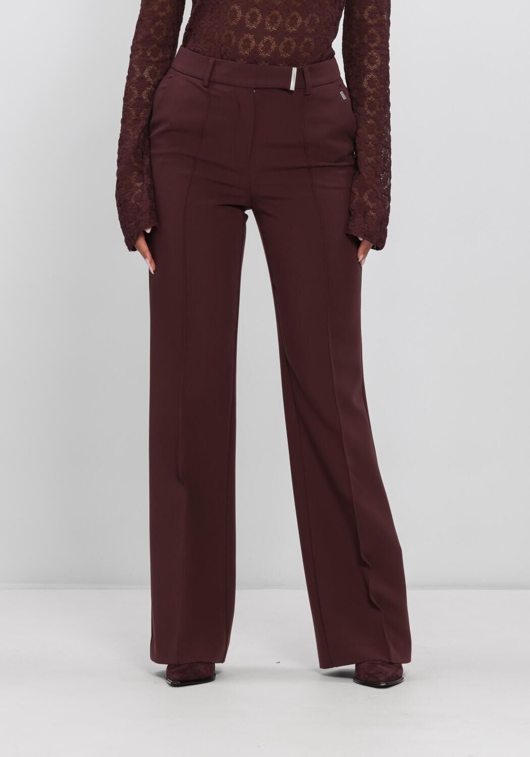 Bordeaux AAIKO Flared broek CHANTALLE RPES 345 - large