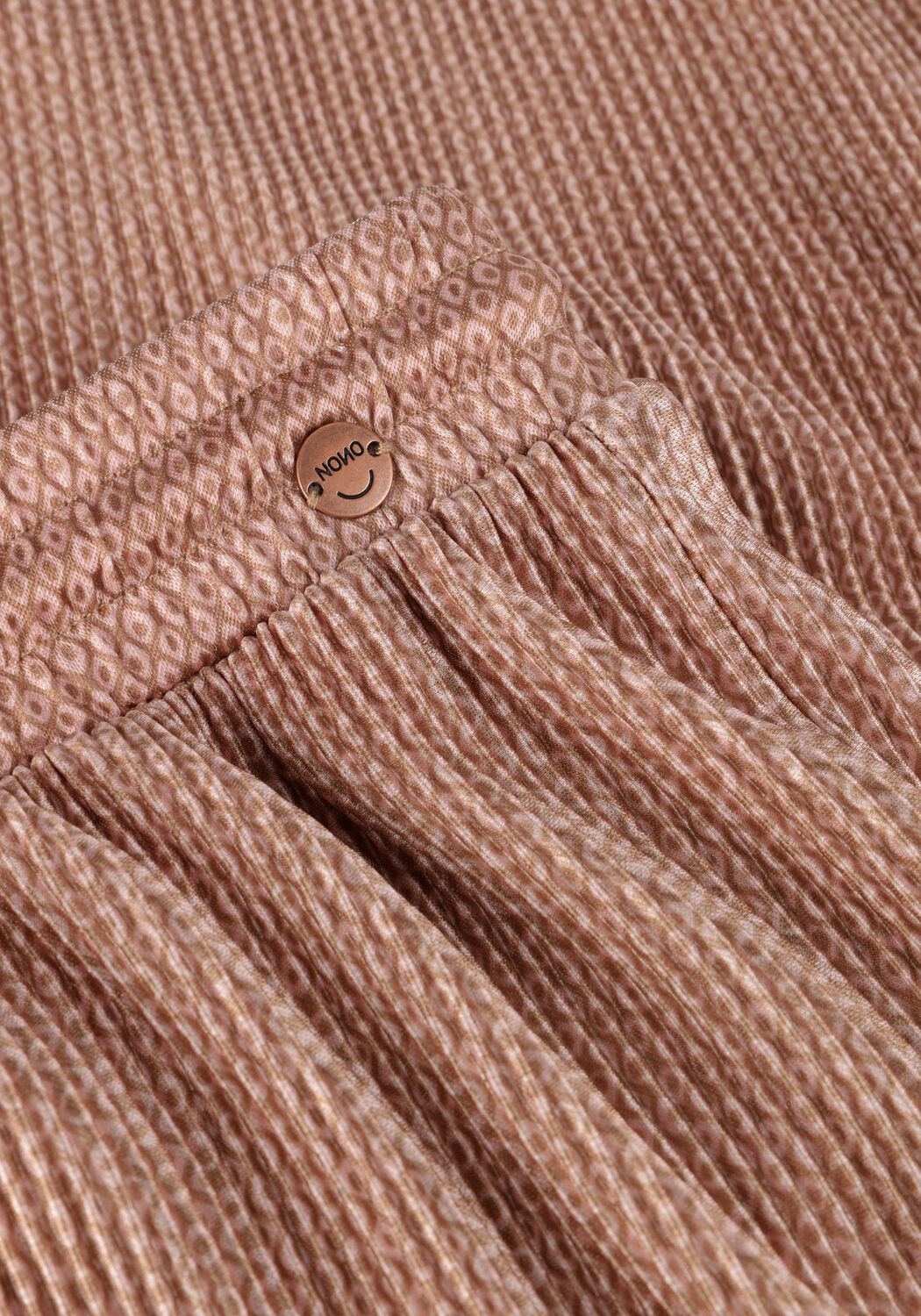 Taupe NONO Flared broek SUN AOP PLISSEE PALAZZO - large