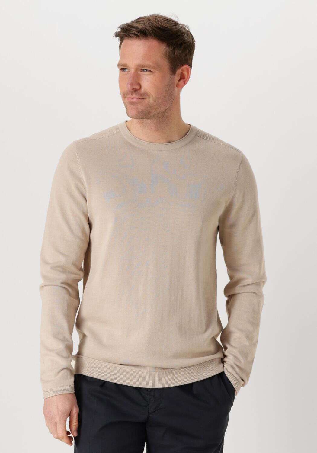 Saint Steve Beige Katoenen Trui voor Heren Beige Heren