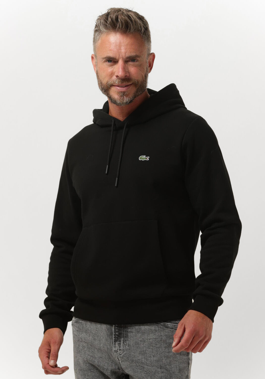 zwarte lacoste sweater sh9623 sweatshirt