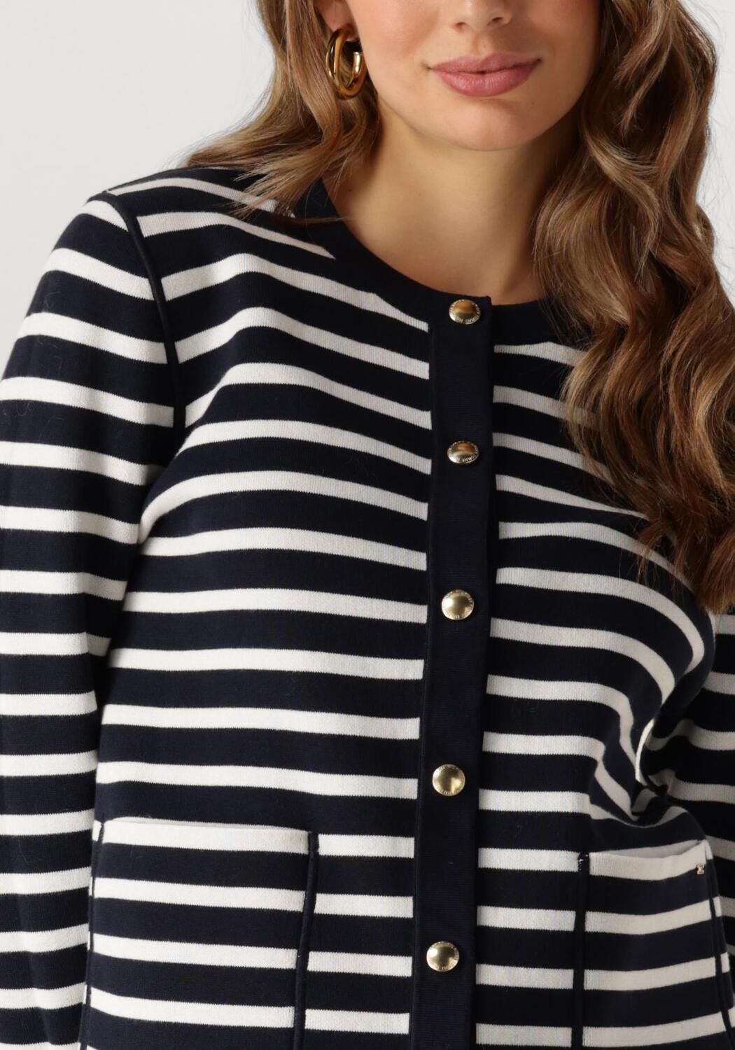 TOMMY HILFIGER Dames Truien & Vesten Co Jersey Stch Reversible Cardi Blauw