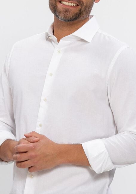 Witte PROFUOMO Casual overhemd SHIRT CUTAWAY SF CLASSIC - large