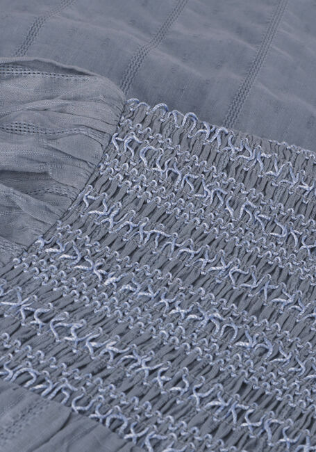 Lichtblauwe RUBY TUESDAY Blouses SAFIR BLOUSE WITH HALF SLEEVES AND SMOCK ON SHOULDER Lichtblauwe RUBY TUESDAY Blouses SAFIR BLOUSE WITH HALF SLEEVES AND SMOCK ON SHOULDER - large