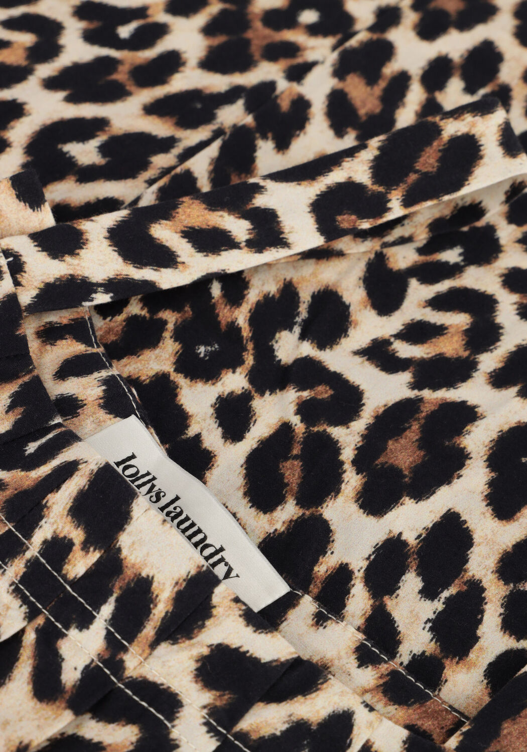 Bruine LOLLYS LAUNDRY Maxi jurk LUNGOLL MIDI DRESS SL - large