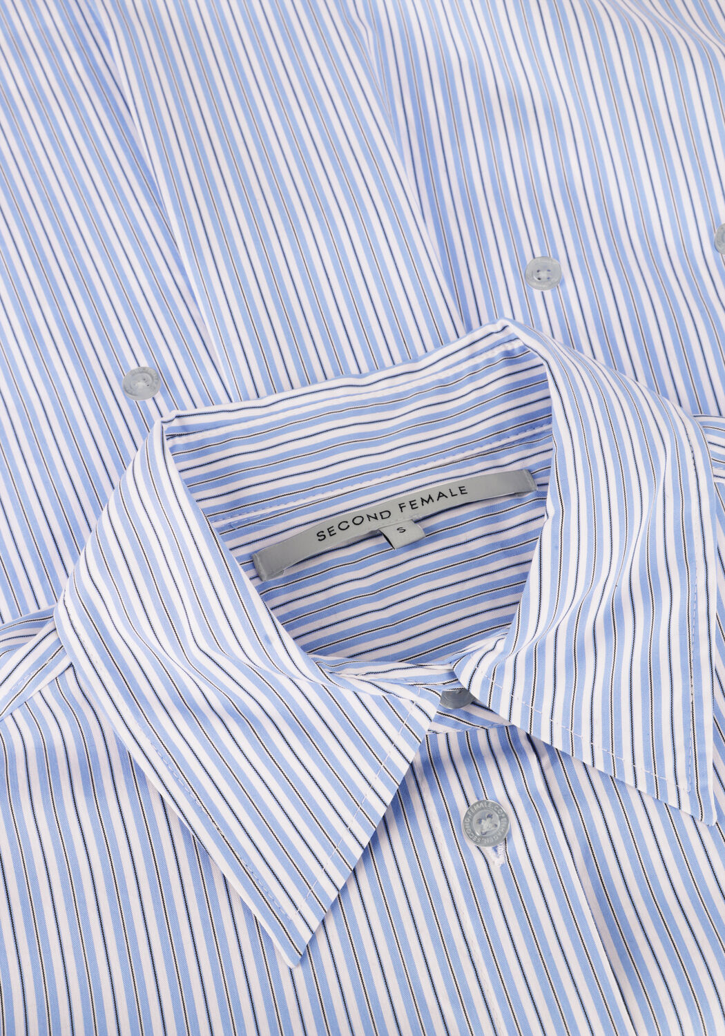 Blauwe SECOND FEMALE Blouses TENBY AJUSTABLE SHIRT - large