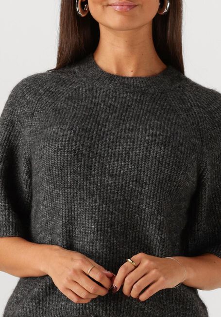 Donkergrijze MSCH COPENHAGEN Top MSCHMILANIA HOPE 2/4 PULLOVER - large