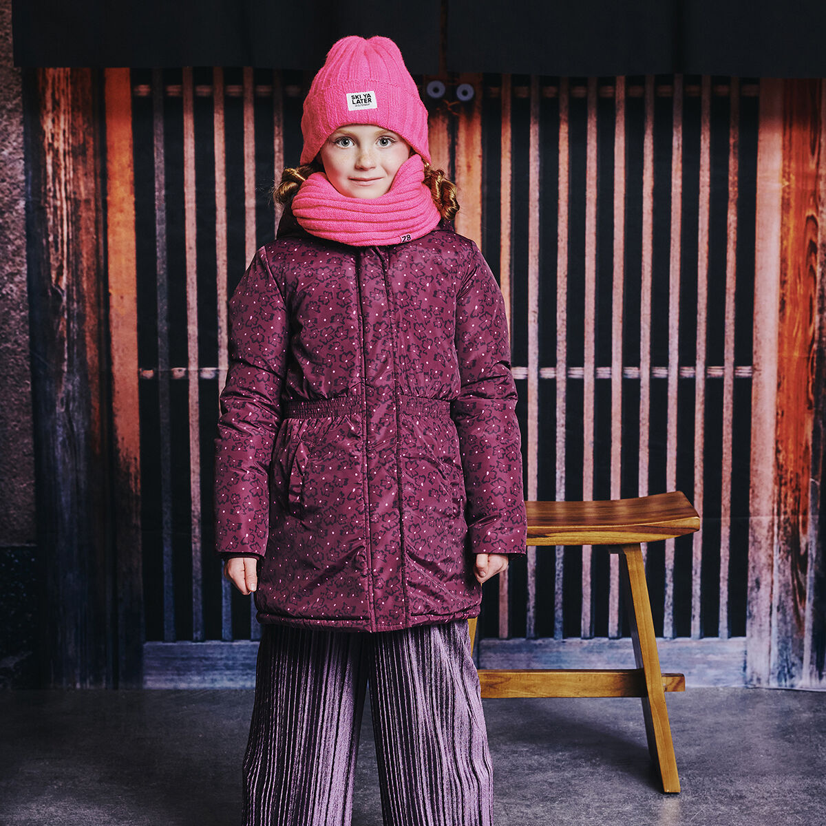 Bordeaux Z8 Gewatteerde jas CHANNA - large