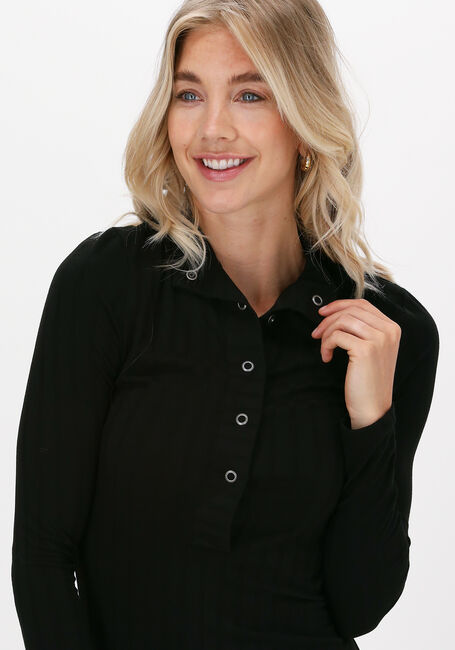 Zwarte JUST FEMALE Midi jurk ACROSS DRESS - large