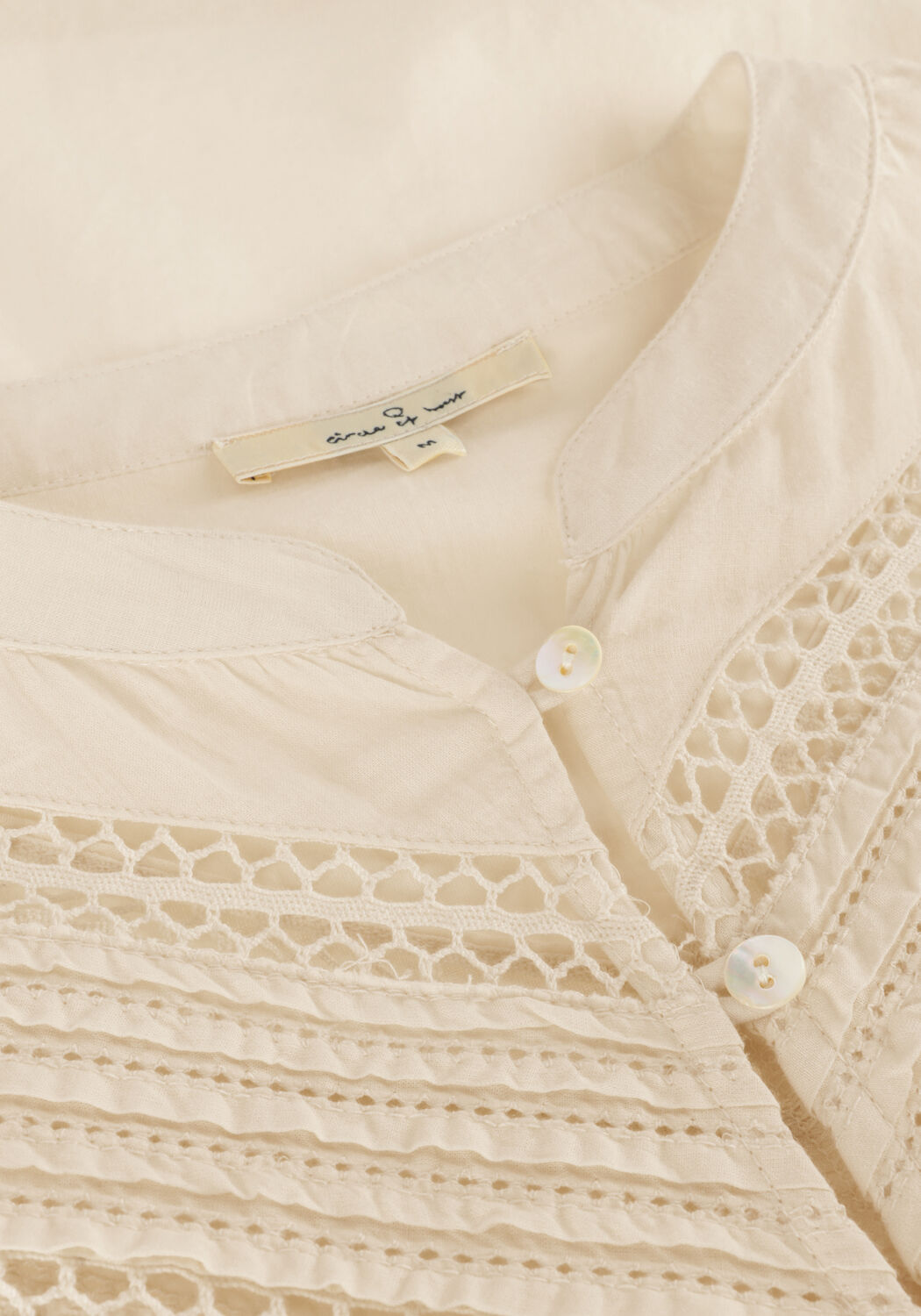 Beige CIRCLE OF TRUST Blouses TRIXIE BLOUSE - large