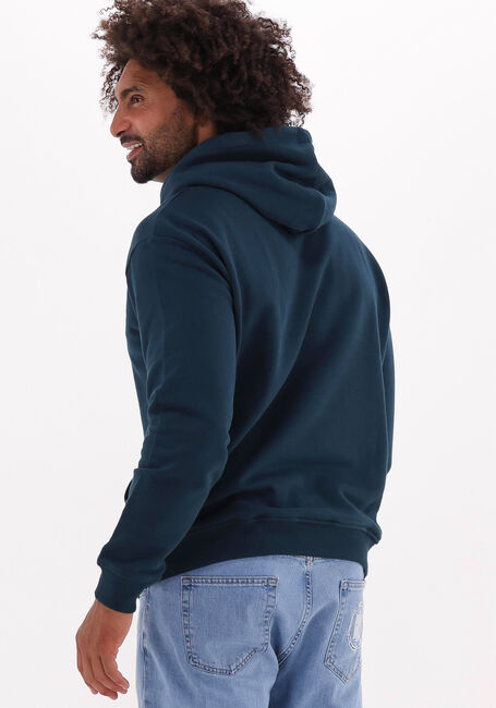 Donkergroene WOODBIRD Sweater POPE DOUBLE HOODIE - large