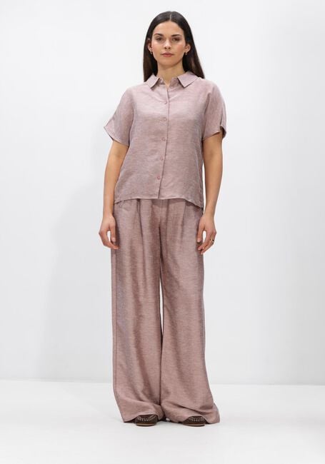 Roze BY-BAR Broeken CELIN GLOSS PANTS - large