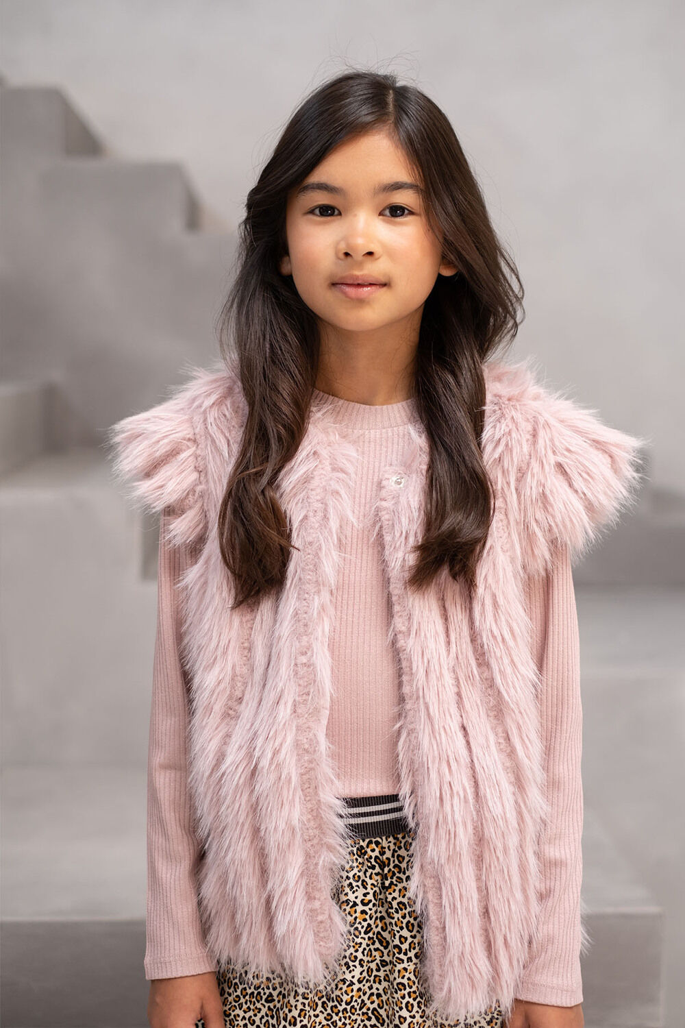 LIKE FLO Meisjes Tops & T-shirts Eef Rib Col Roze