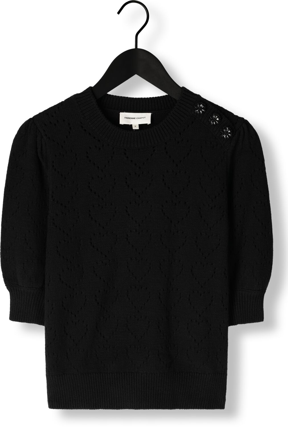 FABIENNE CHAPOT Dames Truien & Vesten Dianna Ss Pullover Zwart