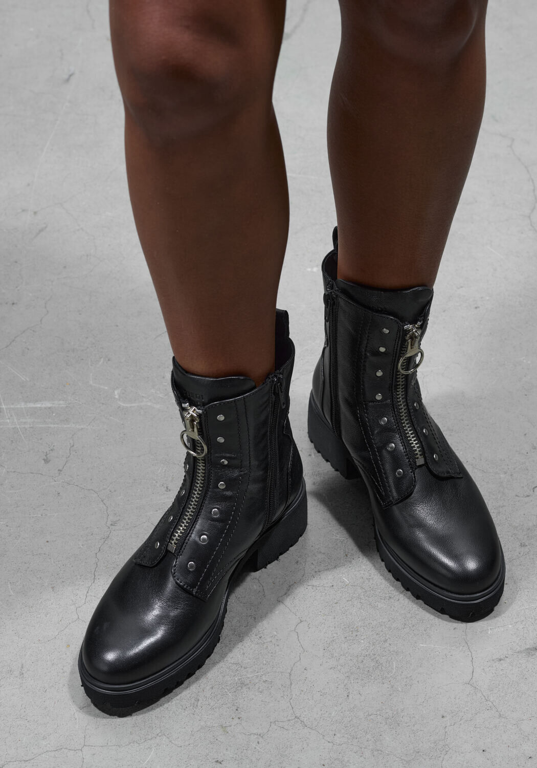 Zwarte PIEDI NUDI Enkelboots SEGNA 05.01 - large