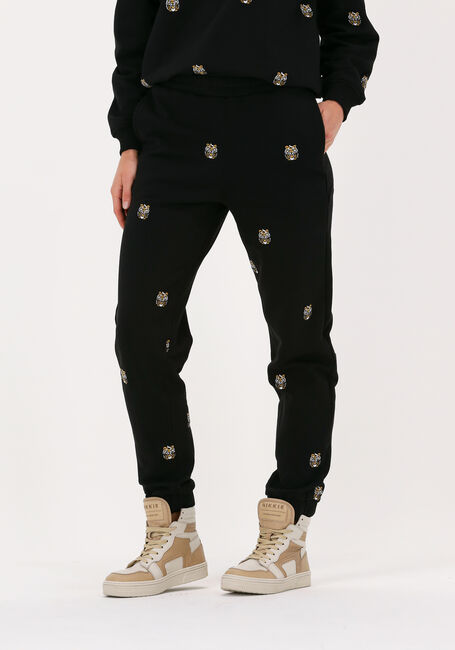 Zwarte ALIX THE LABEL Joggingbroek LADIES KNITTED TIGER SWEATPANTS - large