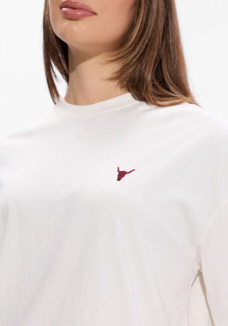 Gebroken wit ALIX THE LABEL T-shirt BACK LOGO T-SHIRT - large