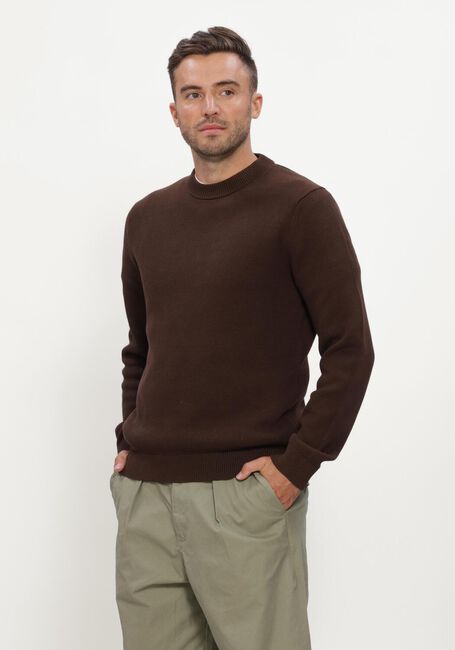 Blauwe SELECTED MEN Trui SLHDANE LS KNIT STRUCTURE CREW NECK NOOS - large